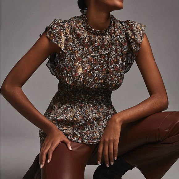 Anthropologie Tops - NWTS CURRENT AIR BLOUSE (L)